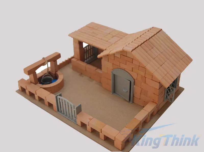 mini brick house building kit