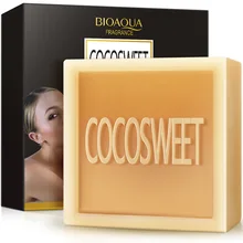 

The brand BIOQUA skin whitening soap bath and body works rose soap handmade natural soap