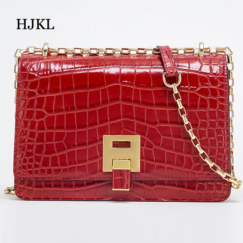 Leboy Black purple Kette red Frauen Geprägte Echt tasche Dame Einzelnen Weiblichen green Handtasche Leder Schulter Hjkl Crossbody Tasche cT6fqBWYww