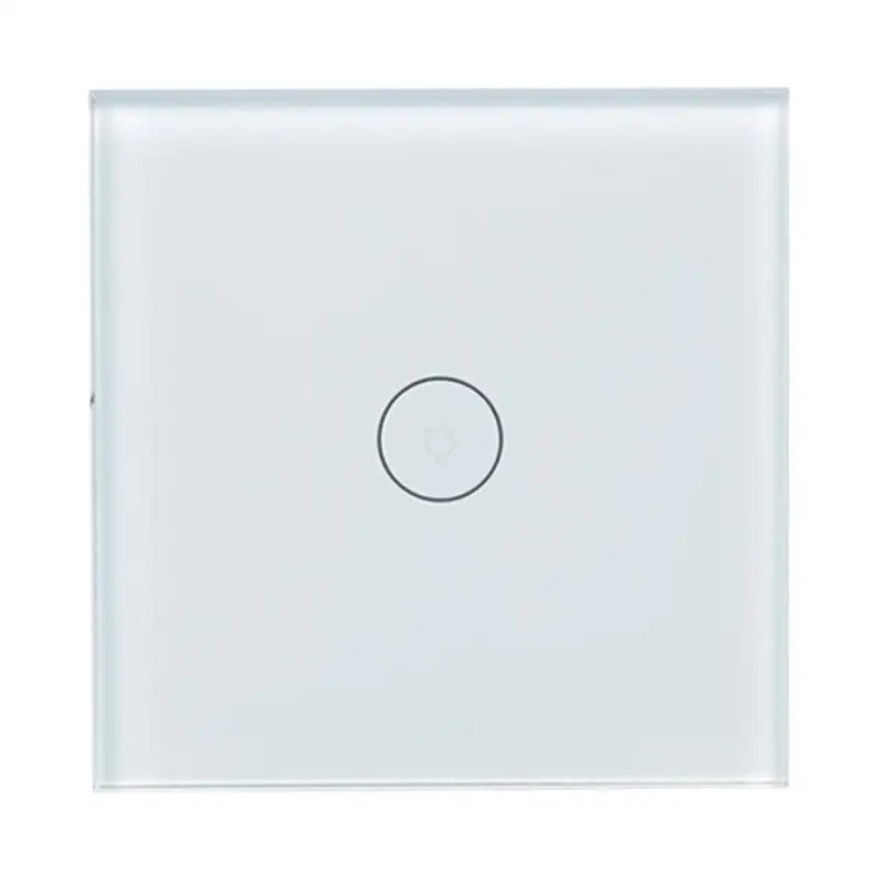 

EU WiFi Smart Switch 1 Gang Wall Light Switch White Touch Panel Work with Amazon Alexa Google Home Support IFTTT Timing Function