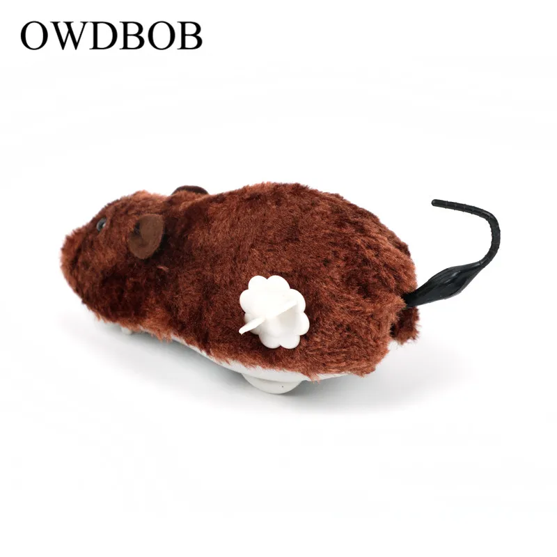 OWDBOB Pet Забавный Заводной Весна мощность мышь игрушка для кошек и собак механические движения моделирование крыса кошка игрушка Pet аксессуары