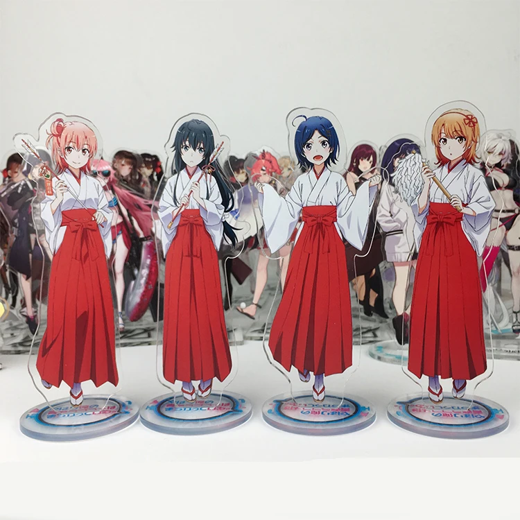 

Anime My Teen Romantic Comedy SNAFU Yuigahama Yukino Yukinoshita Cosplay Double Side Acrylic Stand Figure Model Plate Desk Decor