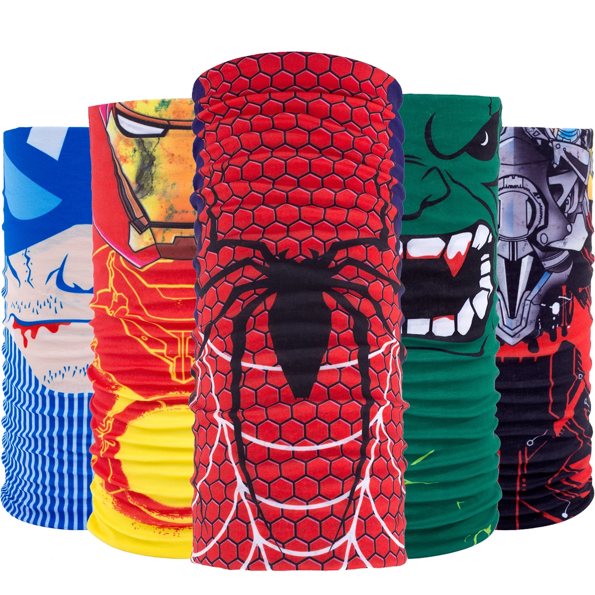 Marvel Superhero Multi function Balaclava Magic Headband Scarf Half