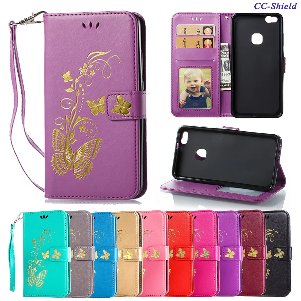 

Flip Case for Huawei P10 Lite WAS-LX1 WAS-TL10 Butterfly Phone Leather Cover for Huawei P 10 Lite P10Lite WAS LX1 LX2 Phone case
