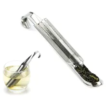 UPORS Творческий Нержавеющая сталь сетчатый фильтр для чая Портативный оригинальность в форме трубы Чай заварки лист для чай со специями сетчатый фильтр