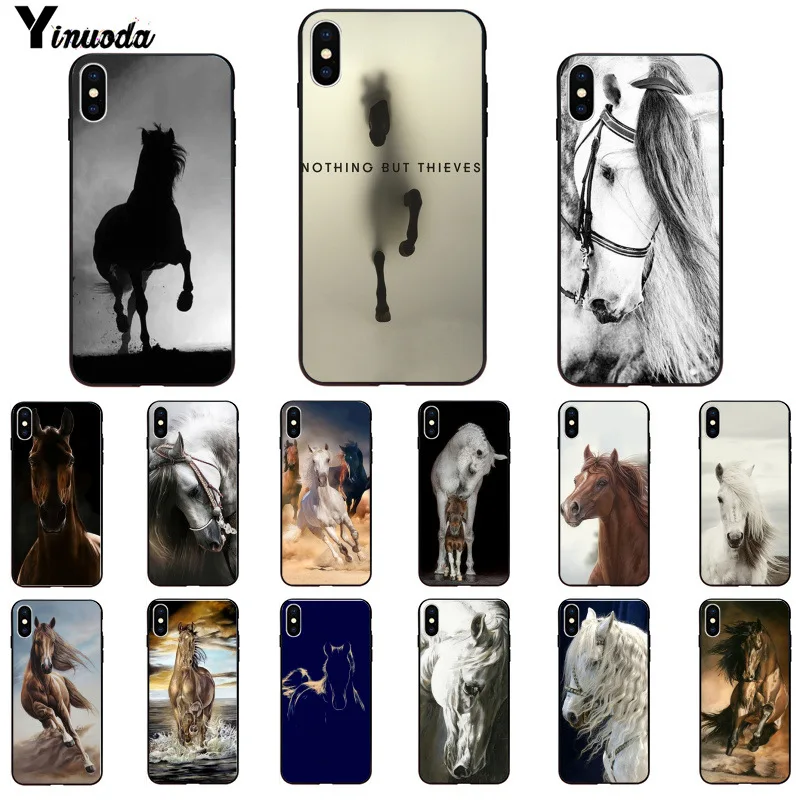 11pro MAX андалузская лошадь на заказ фото мягкий чехол для телефона iPhone 6S 6plus 7plus 8 8Plus