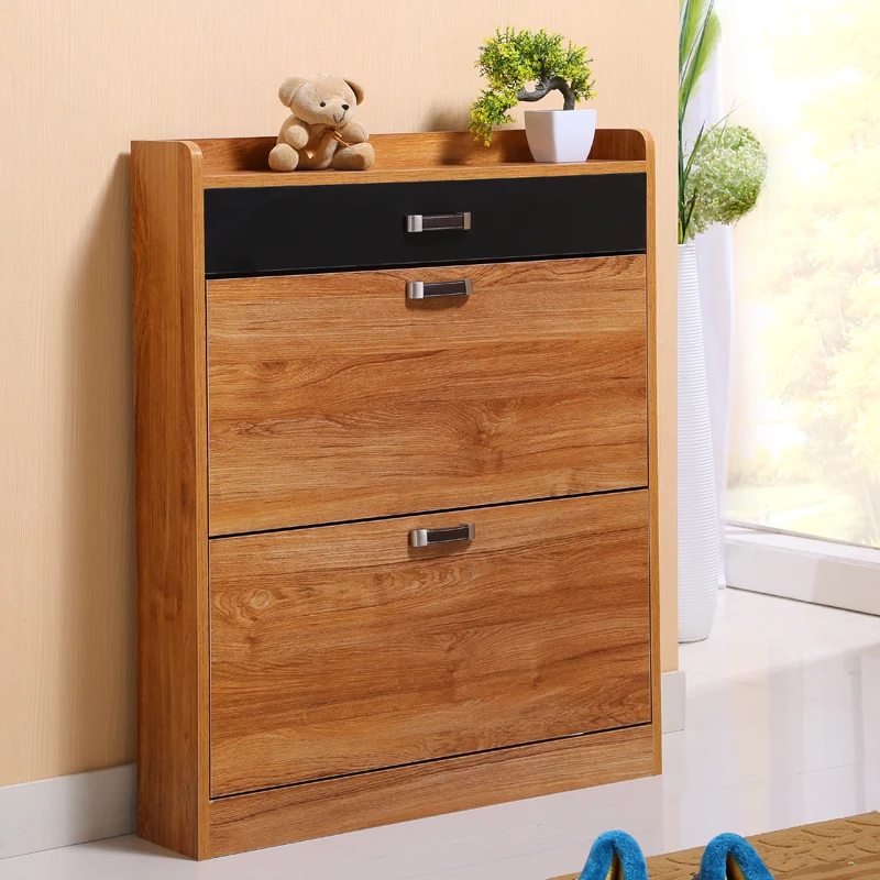 Fashion Turn Door Shoe Cabinet Hall Lockers Simple Combination