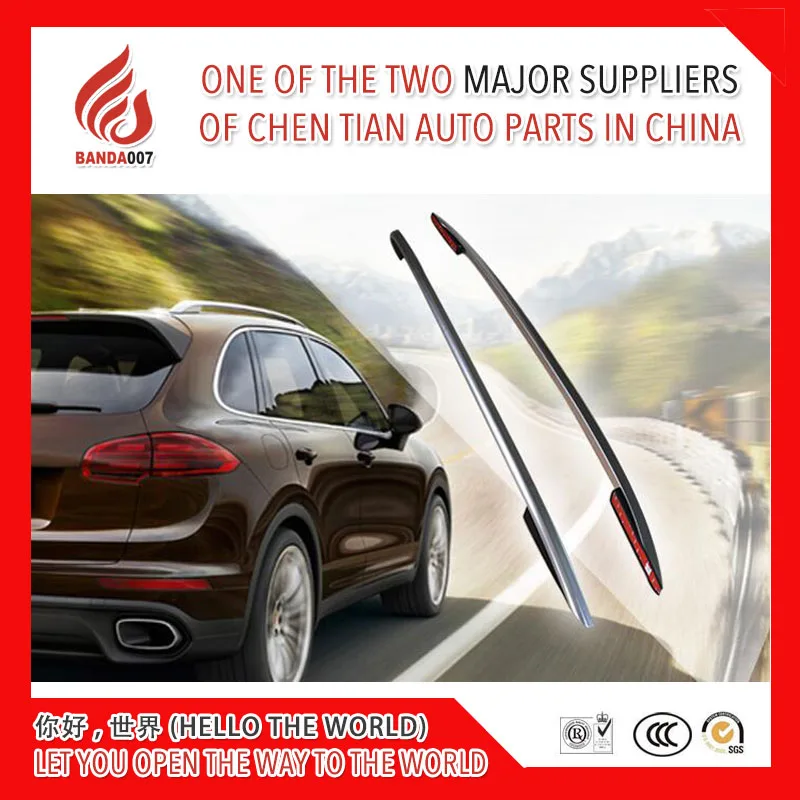 High quality Aluminium alloy sticker install side rail bar roof rack for Tiguan