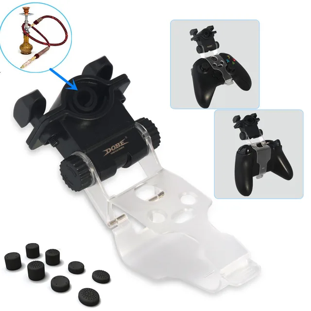 Cheap For Xbox one Slim S Xbox one X X-One Controller Game and Smoke Mount Stand Tobacco Pipe Clip Holder Bracket Support With 8 caps Cheap For Xbox one Slim S Xbox one X X-One Controller Game and Smoke Mount Stand Tobacco Pipe Clip Holder Bracket Support With 8 caps
