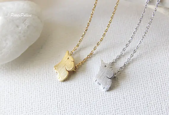 

30PCS Cute Good Lucky Baby Elephant Necklace Lovely Cartoon Origami Animal Pendant Chain Necklaces for Women Birthday Gifts