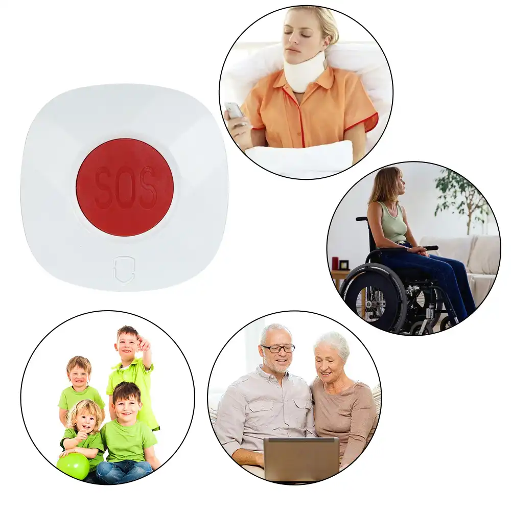 433 433mhzのワイヤレスリモートコールボタンsos 緊急ボタン介護者ページャ警報システムホーム安全警報システム アクセスコントロール キット Aliexpress