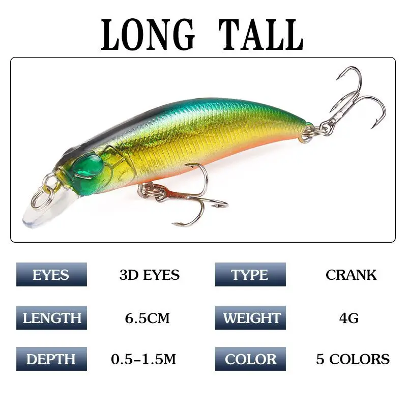 1 قطعة أسماك الصيد السحر العائمة الليزر 65 مللي متر 4g البسيطة الطعم Aritificial الصلب إغراء Crankbait Wobblers سمكة بلاستيكية شحن مجانا 1 قطعة أسماك الصيد السحر العائمة الليزر 65 مللي متر 4g البسيطة الطعم Aritificial الصلب إغراء Crankbait Wobblers سمكة بلاستيكية شحن مجانا