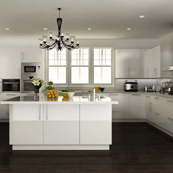 

Australia Built-ins White Lacquer Cabinets Modern Kitchen Furniture (OP14-L01)