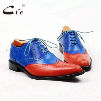 

cie Pointed Toe Full Brogues Lace-Up 100%Genuine Calf Leather Outsole Breathable Casual Leather Men Shoe Bespoke Men Shoe OX447