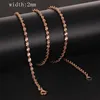 17 Style Fashion Jewelry 20inch 24inch Long Chains Men Women Necklace 585 Rose Gold Color Jewelry ► Photo 3/4