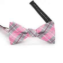 Мужской клетчатый галстук-бабочка, полиэстеровый жаккардовый тканый галстук-бабочка для свадьбы