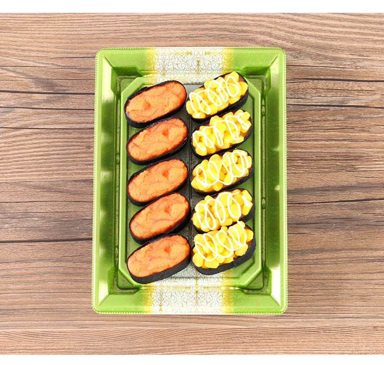 Высококлассные печатные суши коробки одноразовая упаковочная коробка sashimi takeaway коробка с крышкой 50 шт
