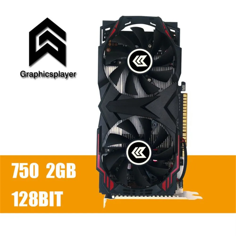 Видеокарта GTX 750 2048 MB/2 GB 128bit GDDR5 Placa de Video carte graphhique видеокарта для NVIDIA Geforce PC VGA