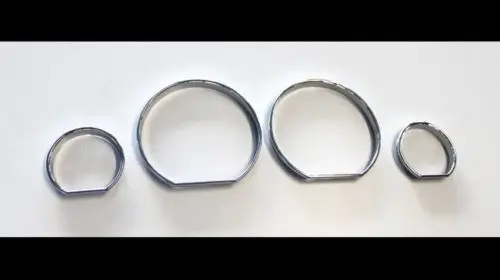 

Chrome Speedometer Gauge Dial Rings Bezel Trim for BMW E46 M3 M
