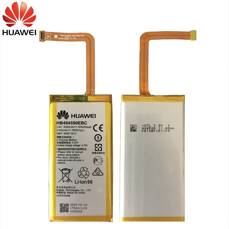 Huawei телефон Батарея HB494590EBC для huawei Honor 7 Glory PLK-TL01H ATH-AL00 PLK-AL10 замены батареи 3000 mAh