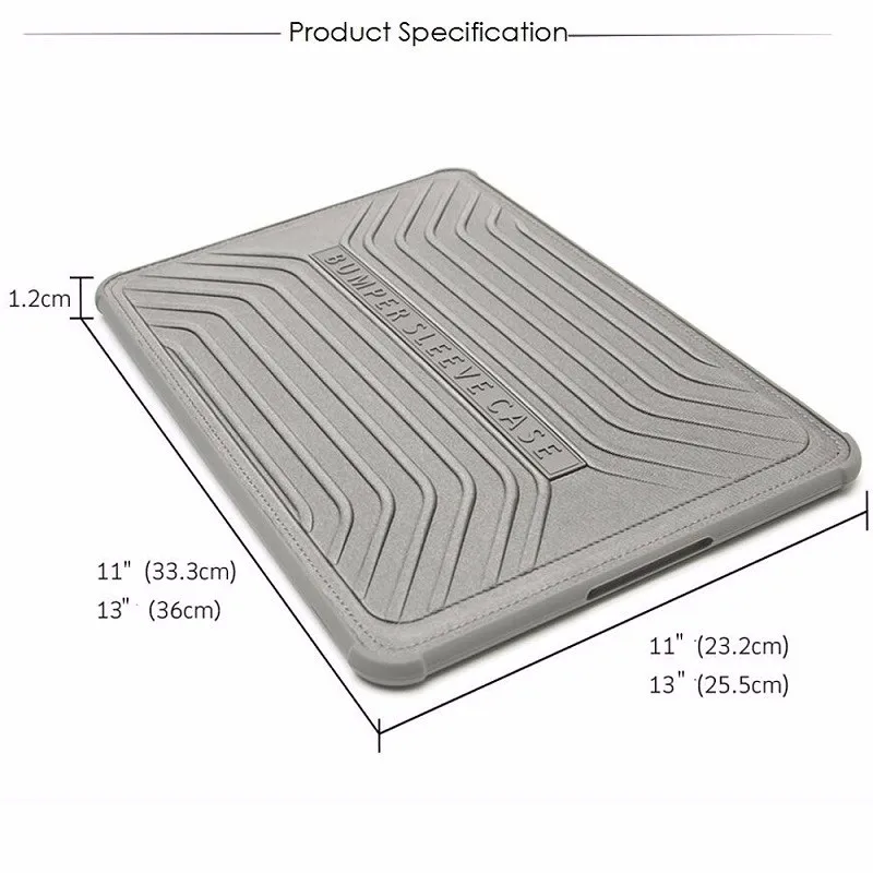 New Gearmax Laptop Case Slim Laptop Sleeve 11.6 12.9 13 Tablets Magnet No Zipper Fashion Case Casual Business Black 2016 (5)