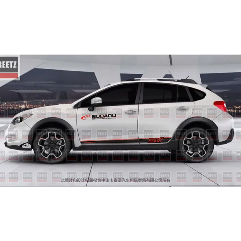 Subaru Awd coche de cromo de Vinilo Wing Espejo Etiqueta calcomanías coche Mod Gráfico X2