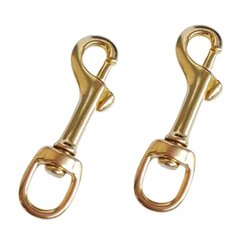 

4Pcs Heavy Duty Brass Swivel Snap Hook Clip Scuba Diving Tool