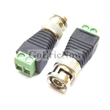 Connecteur BNC mâle à AV pour caméra à vis CCTV, 5 pièces, connecteur de Terminal de Balum vidéo