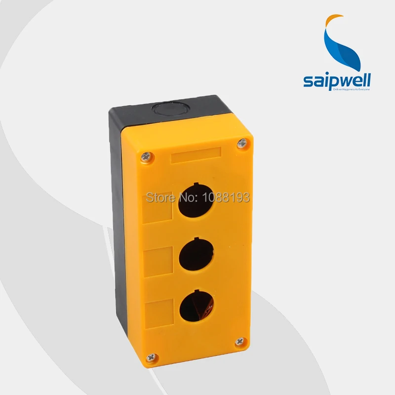 ABS Waterproof Button Switch Controlled Box 3 Holes Push Button Box 135 65 50mm