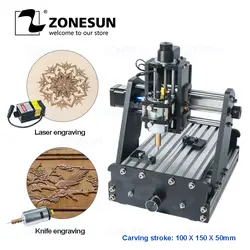 ZONESUN 3 оси Мини Diy ЧПУ гравировальный станок PCB фрезерно-гравировальный станок Дерево ЧПУ фрезеровальный станок маршрутизатор ЧПУ