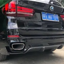 Углеродное волокно задний багажник диффузор бампер спойлер сплиттер для BMW X5 F15 X5M M-Sport M-tech