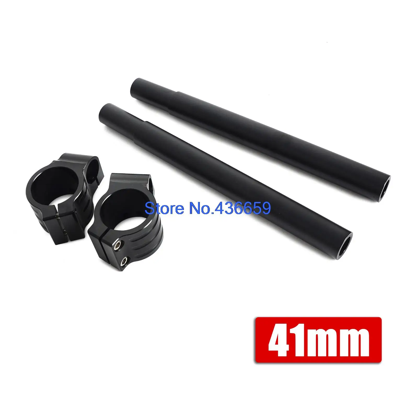 

Motorcycle 41mm Clip-On Handlebar Risers 1" Raised Clipons For Harley Dyna Wide Glide CVO Softail Deluxe Deuce Heritage Rocker