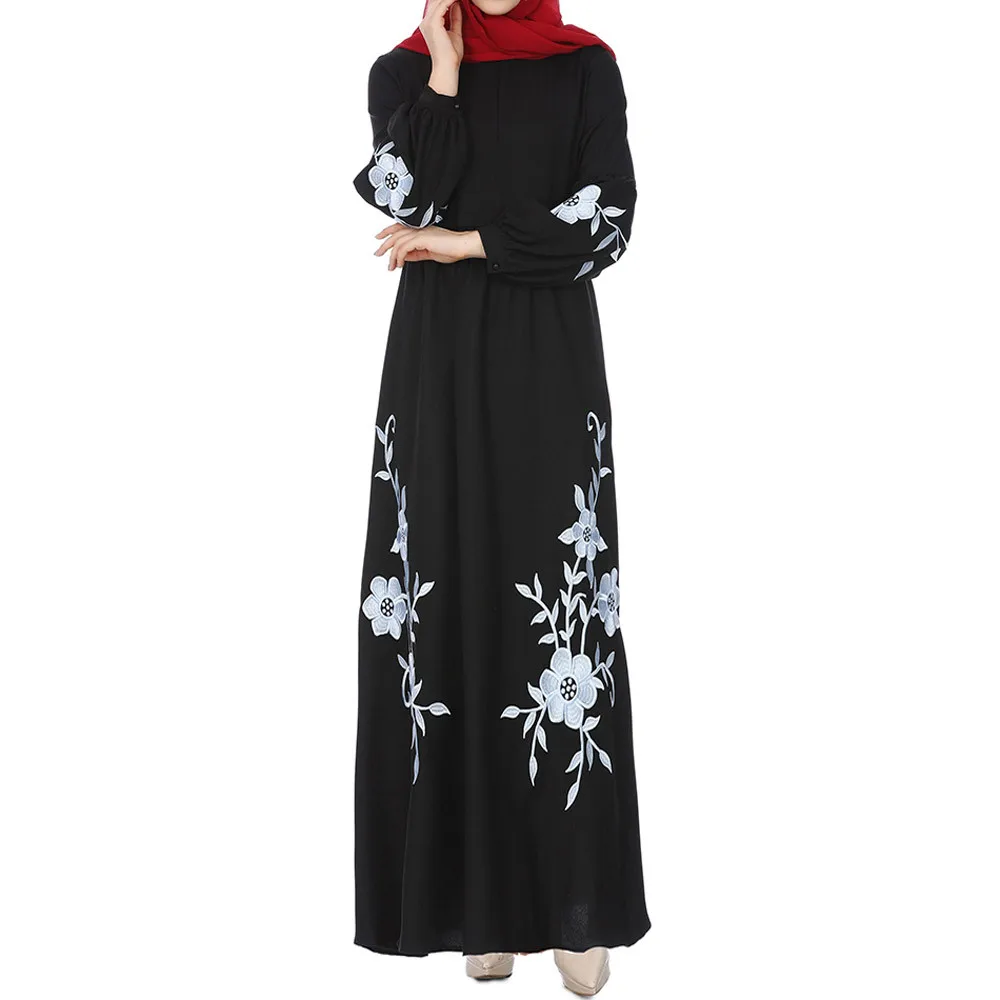 KLV мусульманская одежда Abaya женское повседневное кимоно с принтом Свободное