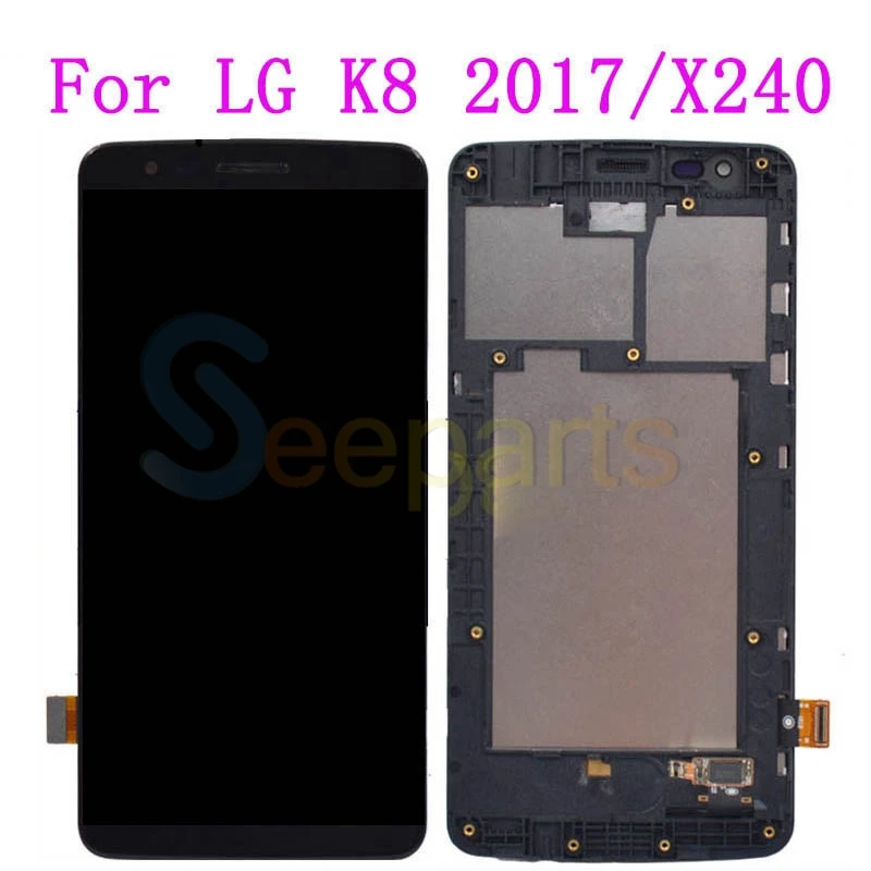 For LG K8 2017 Display X240 LCD with frame Touch Screen Digitizer Assembly X240H US215 for LG K8 2017 X240 LCD with frame Screen (2)