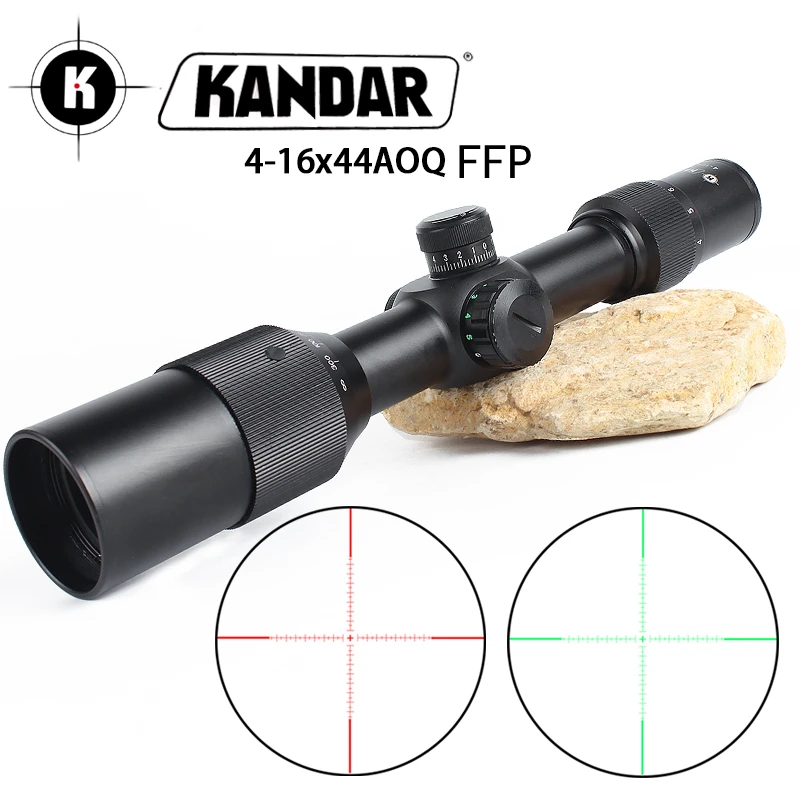 

4-16X44FFP Hunting Rifle Scope Waterproof Side Parallax Turrets Anti-reflection Tactical Riflescopes with 20mm Rail Mount