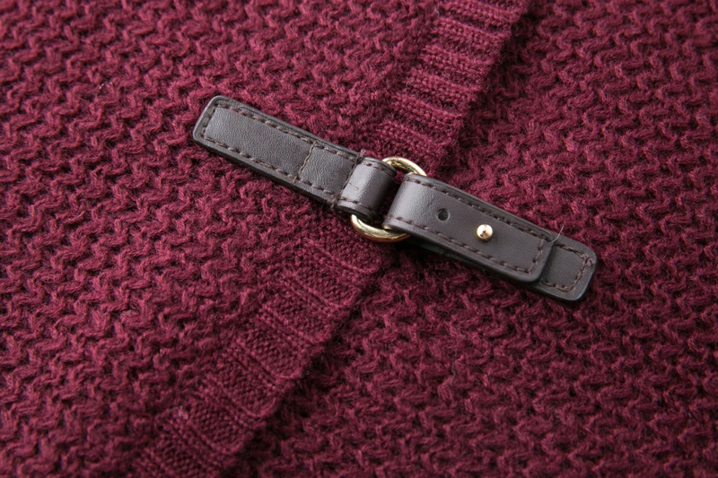 Fall Winter Knitted Middle Long Cardigan for Women Elegant Ladies Drop Shoulder Sweater Coat Burgandy Navy Blue Oversized 16