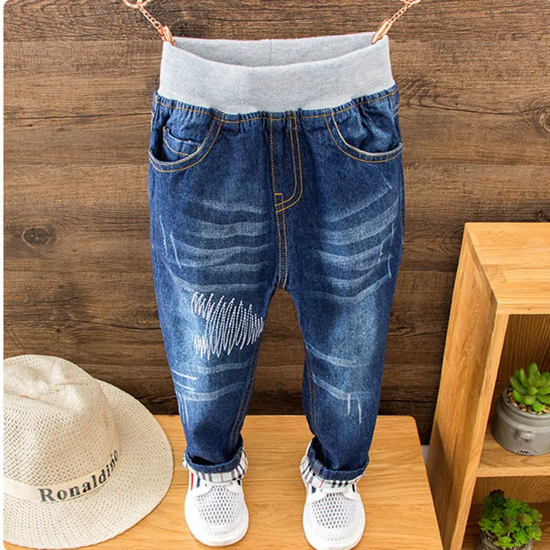 Buy Boys Solid Denim Jeans Kids Pants Trousers Navy