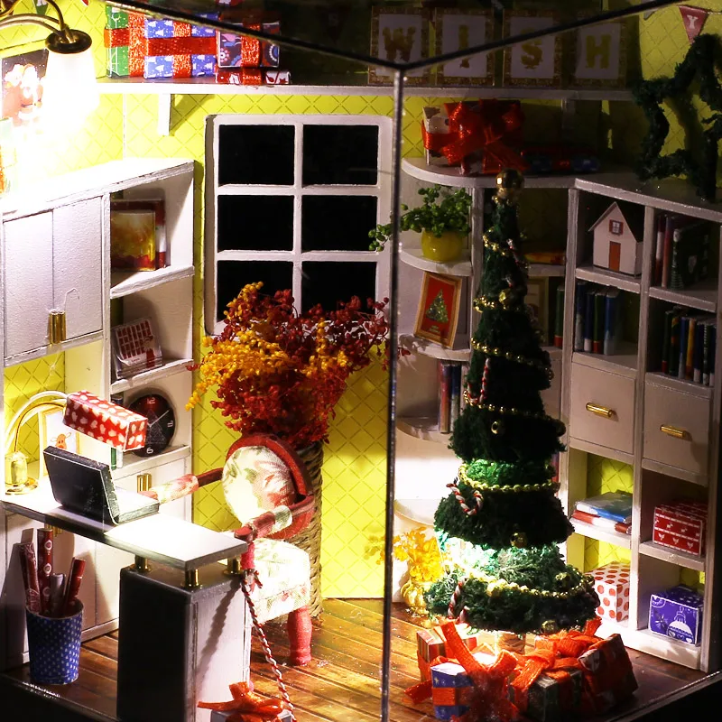 Doll-House-Furniture-Diy-Miniature-Dust-Cover-3D-Wooden-Miniaturas-Dollhouse-Toys-for-Children-Birthday-And (4)