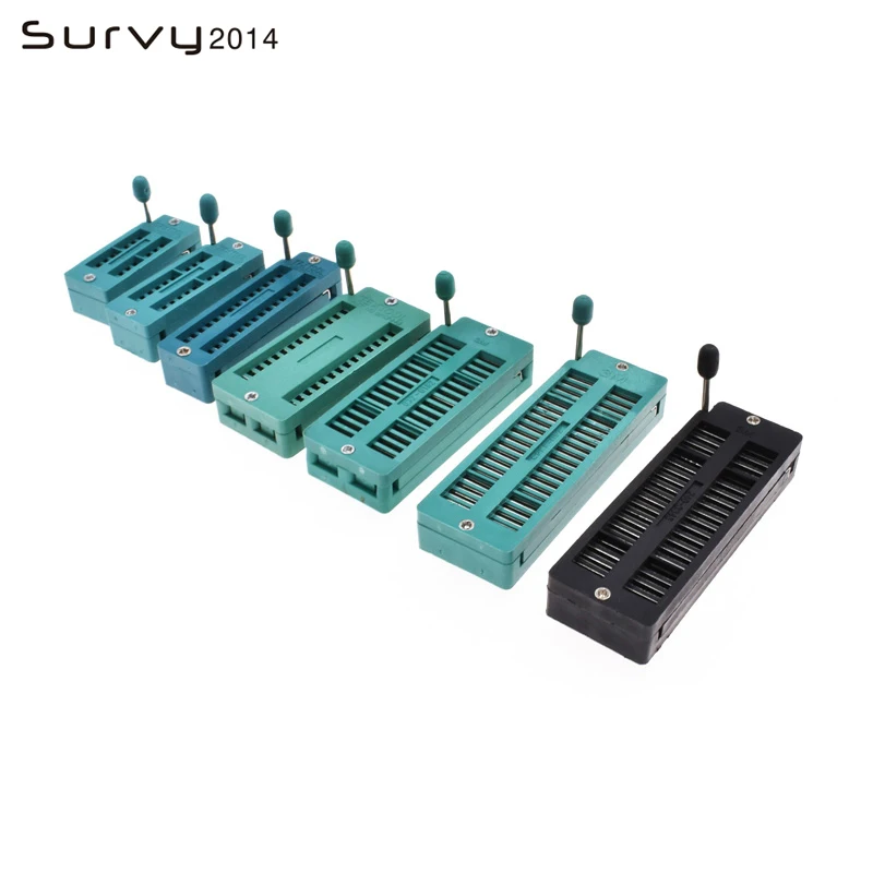 

1PCS Multi-function Universal ZIF DIP IC Test Socket Pack Arduino 16/20/28/WIDE 28/32/40/Black 40 pin option