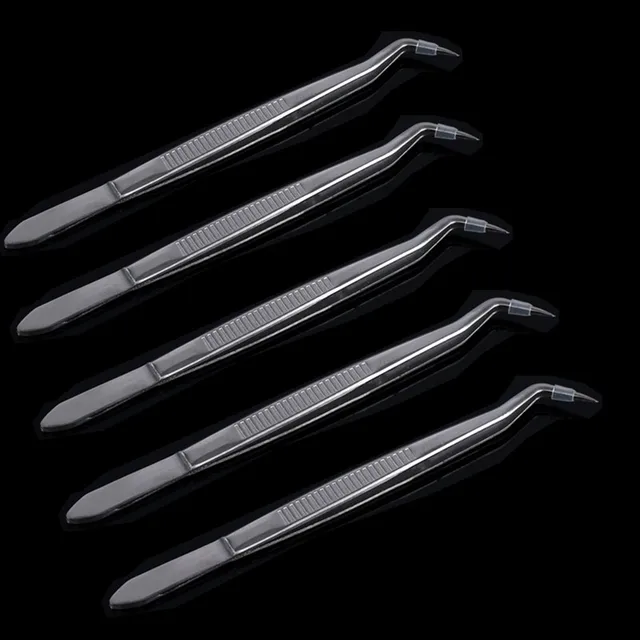 5 pcs/lot Dental Tweezers Stainless Steel Dentsit Pliers Mouth Hygiene