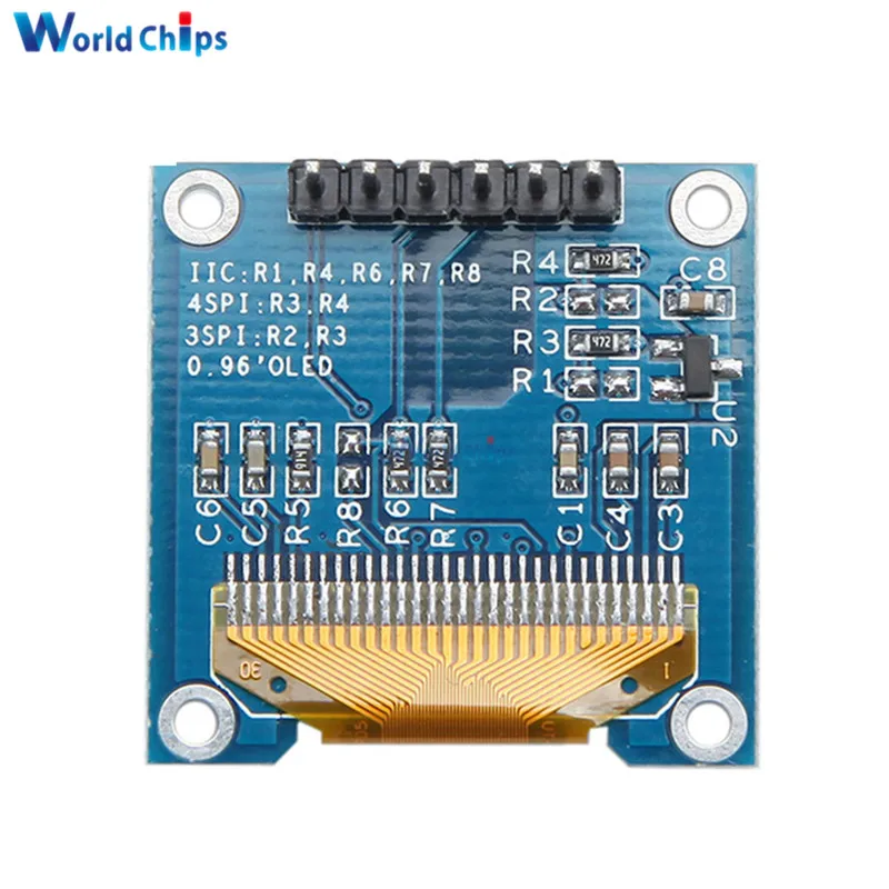 0,96 дюймов 6Pin IIC IEC OLED Белый ЖК-дисплей модуль 12864 SPI интерфейс 0,9" чип привода SSD136 для Arduino Raspberry Pi SMT32