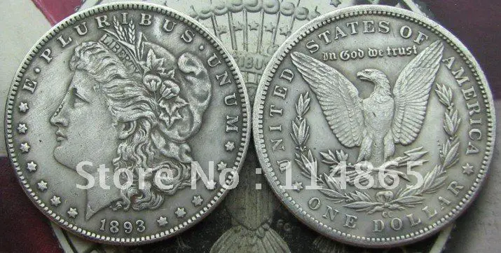 

1893-CC Morgan Dollar Copy Coin commemorative coins-replica coins medal coins collectibles