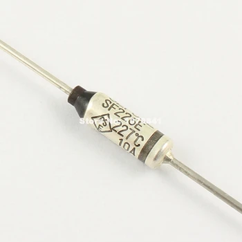 

100 Pcs Per Lot Microtemp Thermal Fuse 227 Degree TF Cutoff 250V 10A SF226E