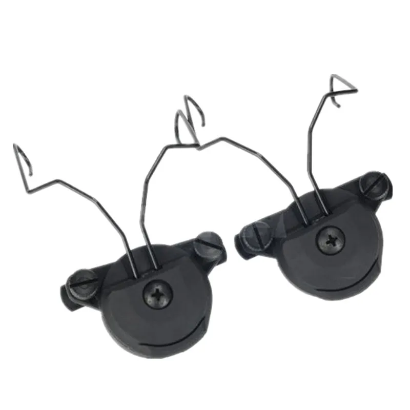 TACTICAL EX Headset and Helmet Rail Adapter Set GEN2 for MSA headphones black DE FG (2)