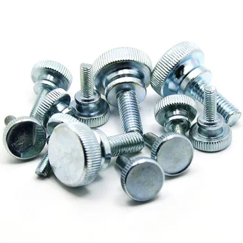 

M6 M8 M10 hand screw big round hair screws high head knurled bolts adjustment bolt GB834 blue and white zinc 8mm-50mm length