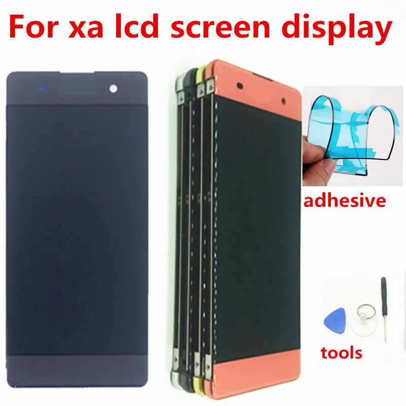 ЖК дисплей для Sony Xperia XA сенсорный экран дигитайзер в сборе с рамкой F3111 F3113 F3115