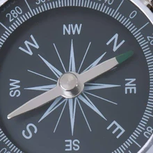 Lgfm-алюминиевый походный навигационный компас с цепочкой для ключей серебристый 2 шт