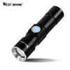 WEST BIKING Bike Light Ultra-Bright Zoomable 240 Lumen Q5 200M USB Rechargeable Bicycle Light Cycling Front LED Flashlights Lamp ► Photo 3/6