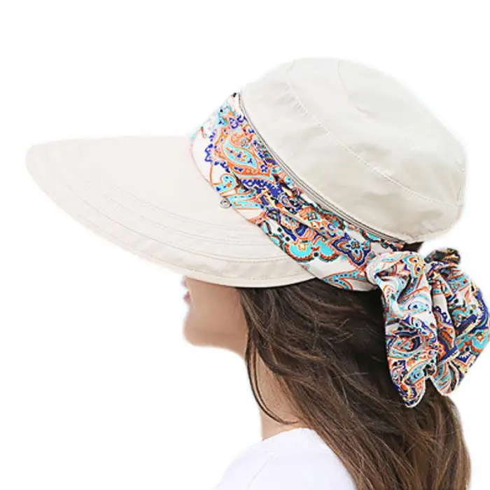 Женские летние шляпы Солнцезащитная шляпа козырек складной Анти-УФ открытый пляжный спортивный головной убор B2Cshop