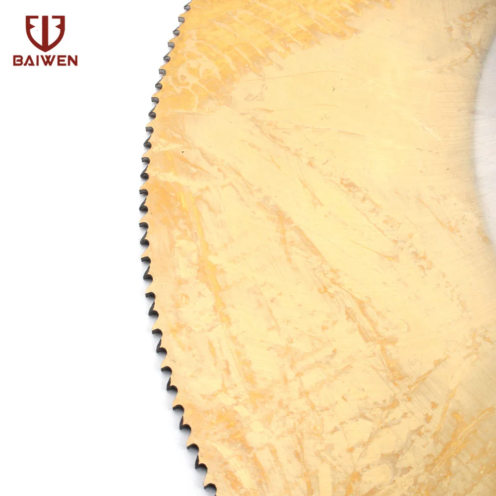 HSS Circular Saw Blade 10" Cutting Disc for Metal Copper Iron Stainless Steel Pipe Bar 250*1.6*32mm   M2 Yellow 1Pc